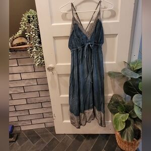 2 Tone Denim Dress
